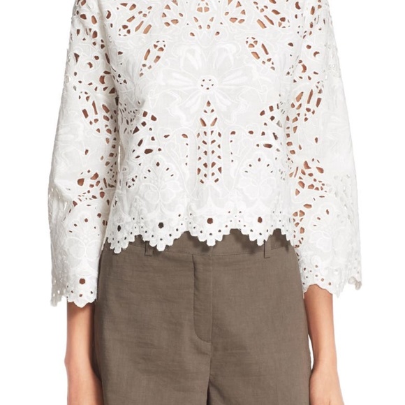 Gorgeous Theory Brizabela Eyelet Top Lace NWT - Picture 4 of 5